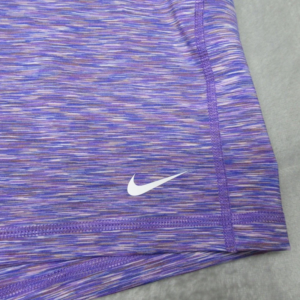 Nike Pro Short Women XXL Purple Space Dye Dri Fit High Rise Tight Fit $74‎ NEW